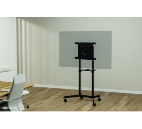 Neomounts Floor stand | NS-M1250BLACK TV trolley | Rotate, Tilt | 37-70 " | Maximum weight (capacity) 70 kg | Black