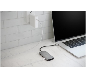 Kensington UH1400P Mobilusis šakotuvas/jungčių stotelė, 8-in-1 USB-C, Pilka