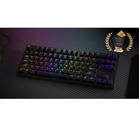 Genesis | Mechanical Gaming Keyboard | THOR 404 TKL RGB | Black | Mechanical Gaming Keyboard | Wired | US | USB Type-A | 1005 g | Gateron Yellow Pro
