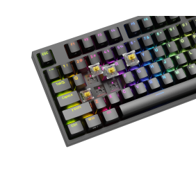 Genesis | Mechanical Gaming Keyboard | THOR 404 TKL RGB | Black | Mechanical Gaming Keyboard | Wired | US | USB Type-A | 1005 g | Gateron Yellow Pro