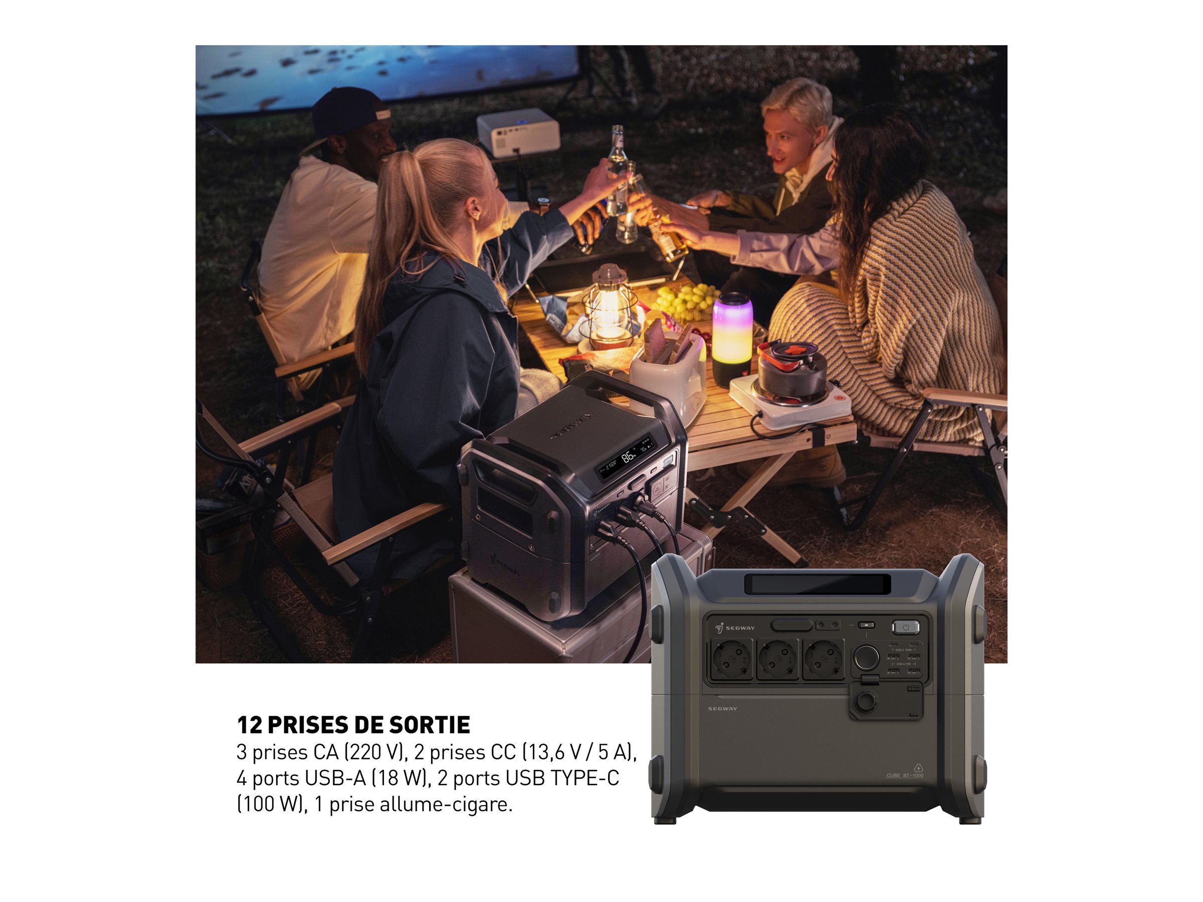 Segway Portable Power Station Cube 1000 | Segway | Portable Power Station | Cube 1000