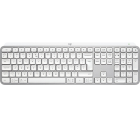Logitech MX Keys S Belaidė klaviatūra, RF Wireless+Bluetooth, Illuminated, US Int, Pale Grey