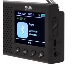 Adler | FM Travel Radio | AD 1198 | Alarm function | Black