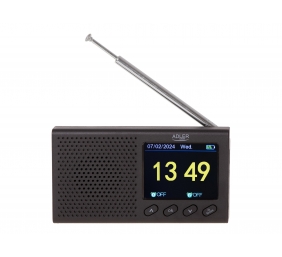 Adler | FM Travel Radio | AD 1198 | Alarm function | Black