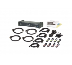 Aten | 4-Port USB3.0 4K DisplayPort KVMP Switch with Built-in MST Hub | CS1924M