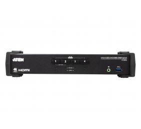 Aten 4-Port USB 3.0 4K HDMI KVMP Switch with Audio Mixer Mode | CS1824