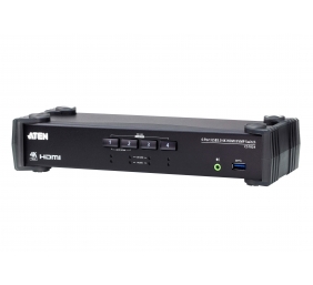 Aten 4-Port USB 3.0 4K HDMI KVMP Switch with Audio Mixer Mode | CS1824