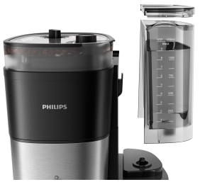 Philips | All-in-1 Brew Coffee Machine | HD7900/50 | Ground | Black/Stainless Steel