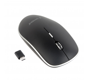 Gembird | Silent Optical Mouse | MUSW-4BSC-01 | Wireless | USB-C | Black