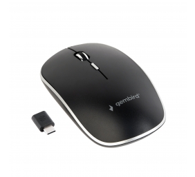 Gembird | Silent Optical Mouse | MUSW-4BSC-01 | Wireless | USB-C | Black