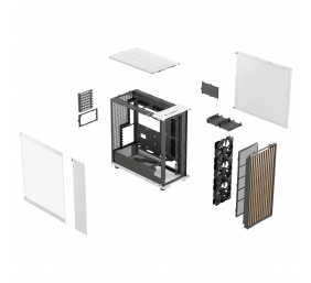 Fractal Design | North XL | Chalk White TG Clear | Mid-Tower | Power supply included No