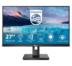 Philips | LCD | 275S1AE/00 | 27 " | QHD | IPS | 16:9 | Black | 4 ms | 300 cd/m² | Audio out | HDMI ports quantity 1 | 75 Hz