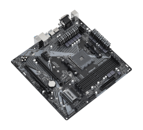 ASRock B450M PRO4 R2.0 | Processor family AMD | Processor socket AM4 | DDR4 | Supported hard disk drive interfaces SATA, M.2 | Number of SATA connectors 4