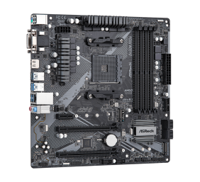 ASRock B450M PRO4 R2.0 | Processor family AMD | Processor socket AM4 | DDR4 | Supported hard disk drive interfaces SATA, M.2 | Number of SATA connectors 4