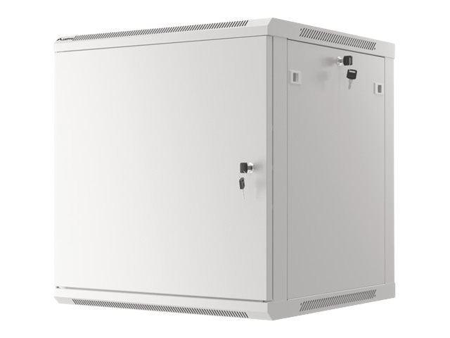 Lanberg | Rack cabinet 19" wall-mount 12U/600x600 for self-assembly with metal door (flat pack) | WF01-6612-00S | Grey