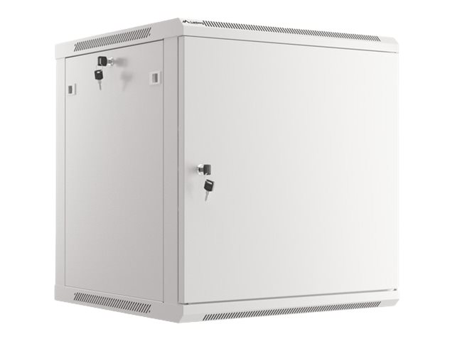 Lanberg | Rack cabinet 19" wall-mount 12U/600x600 for self-assembly with metal door (flat pack) | WF01-6612-00S | Grey