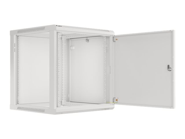 Lanberg | Rack cabinet 19" wall-mount 12U/600x600 for self-assembly with metal door (flat pack) | WF01-6612-00S | Grey