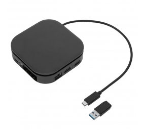 Targus | Universal DisplayLink USB-C Dual Monitor Travel Docking Station, 80W | HDMI ports quantity 2 | Ethernet LAN