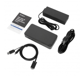 Targus Universal Docking Station | DisplayLink USB-C with 65 W Power Delivery | Ethernet LAN (RJ-45) ports 1 | DisplayPorts quantity 2 | Ethernet LAN