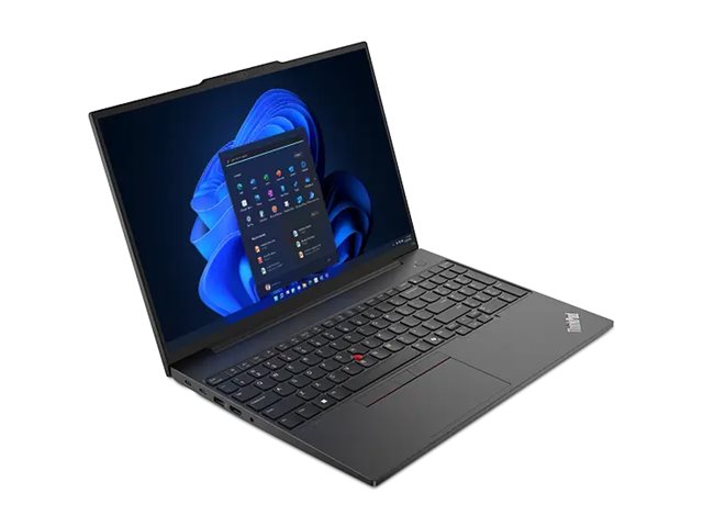 Lenovo | ThinkPad E16 | Black | 16 " | IPS | WUXGA | 1920 x 1200 pixels | Anti-glare | AMD Ryzen 5 | 7535HS | 16 GB | SO-DIMM DDR5 | Solid-state drive capacity 512 GB | AMD Radeon 660M Graphics | Windows 11 Pro | 802.11ax | Bluetooth version 5.3 | Keyboar