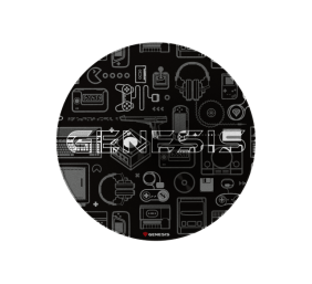 GENESIS Tellur 300 Round Gear Protective Floor Mat, 100cm, Black | Genesis Polyester | Floor Mat | Multicolor