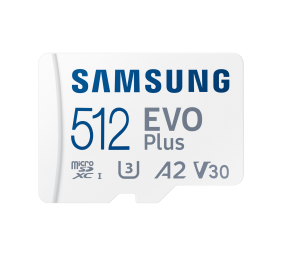 Samsung | microSD Card | EVO Plus | 512 GB | microSDXC | Flash memory class 10