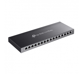 TP-LINK | etStream 16-Port Gigabit Smart Switch with 8-Port PoE+ | TL-SG2016P | Web managed | Desktop | Power supply type External