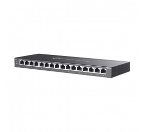 TP-LINK | etStream 16-Port Gigabit Smart Switch with 8-Port PoE+ | TL-SG2016P | Web managed | Desktop | Power supply type External