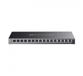 TP-LINK | etStream 16-Port Gigabit Smart Switch with 8-Port PoE+ | TL-SG2016P | Web managed | Desktop | Power supply type External