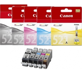 Canon CLI-521 (2936B001) Rašalinė kasetė, Geltona