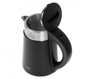 Adler | Kettle | AD 1372 | Electric | 800 W | 0.6 L | Plastic/Stainless steel | 360° rotational base | Black