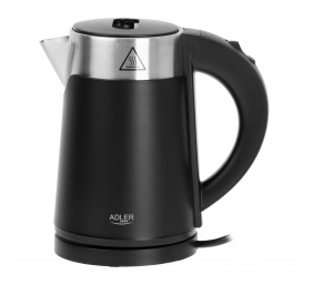 Adler | Kettle | AD 1372 | Electric | 800 W | 0.6 L | Plastic/Stainless steel | 360° rotational base | Black
