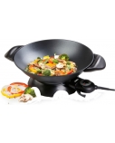 Ecost prekė po grąžinimo, Domo Do-8708W didelis juodas aliuminio elektrinis Wok 5 l