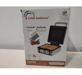 Ecost prekė po grąžinimo, Little Balance 8384 Speed Waffle Iron 1400 - elektrinė vaflinė - tikros be