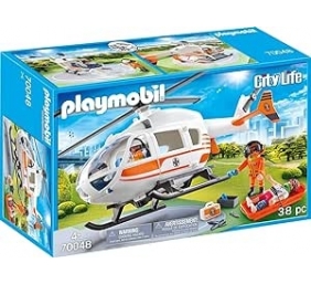 Ecost prekė po grąžinimo Playmobil City Life 70048 Gelbėjimo sraigtasparnis, nuo 4 metų