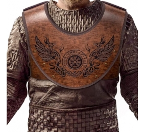 Ecost prekė po grąžinimo Vikingų kario šarvai larp cosplay veikloms Hiifeuer Phoenix Vegvisir Krūtin
