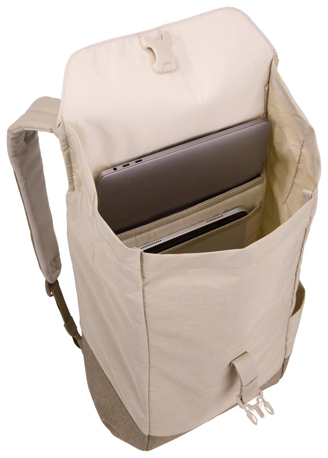 Thule | Lithos | Backpack 16L | Fits up to size 16 " | Laptop backpack | Pelican Gray/Faded Khaki