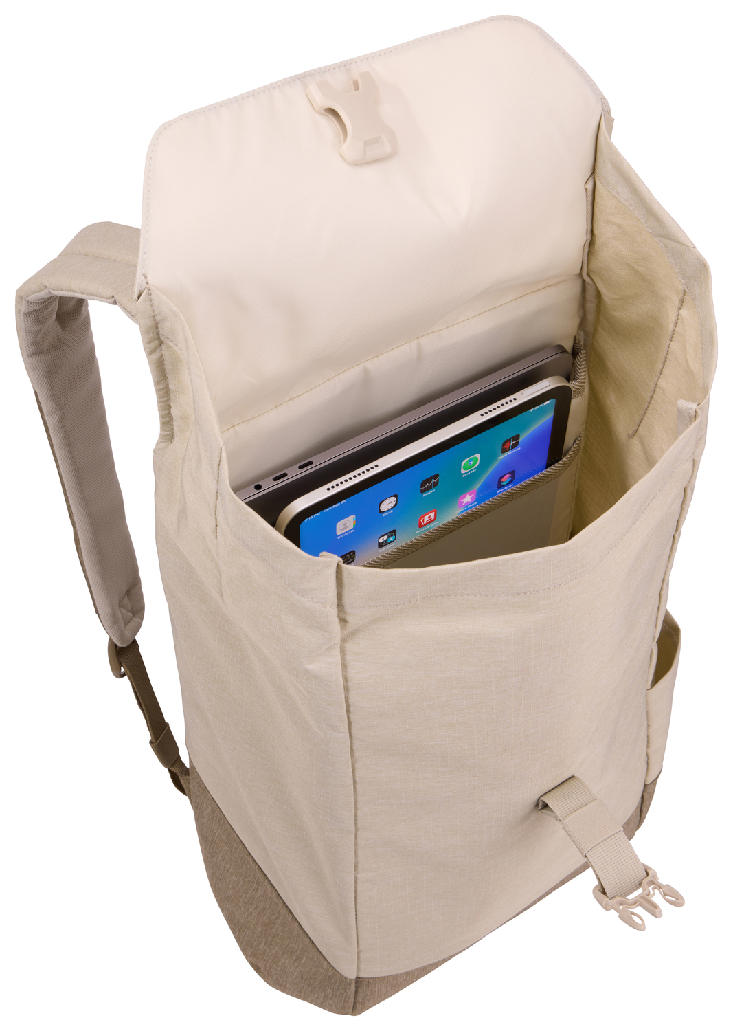 Thule | Lithos | Backpack 16L | Fits up to size 16 " | Laptop backpack | Pelican Gray/Faded Khaki