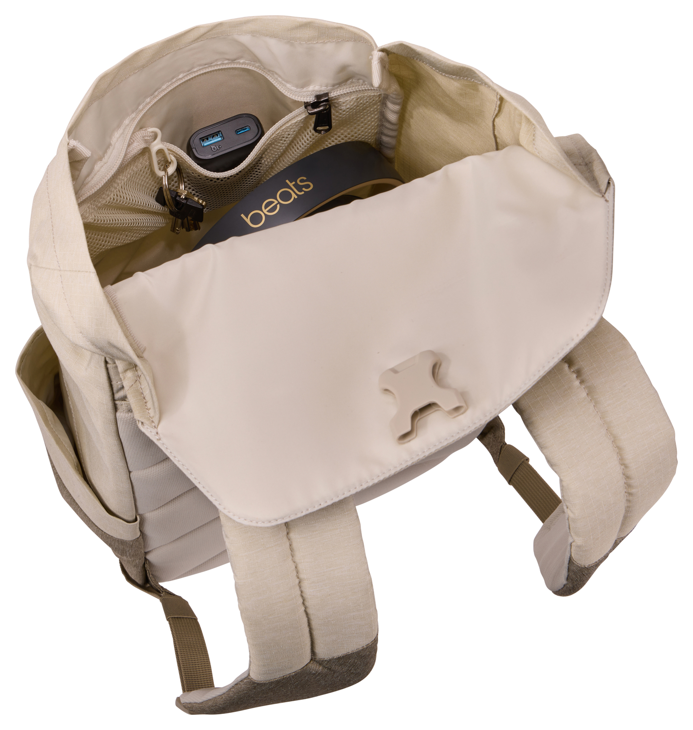 Thule | Lithos | Backpack 16L | Fits up to size 16 " | Laptop backpack | Pelican Gray/Faded Khaki