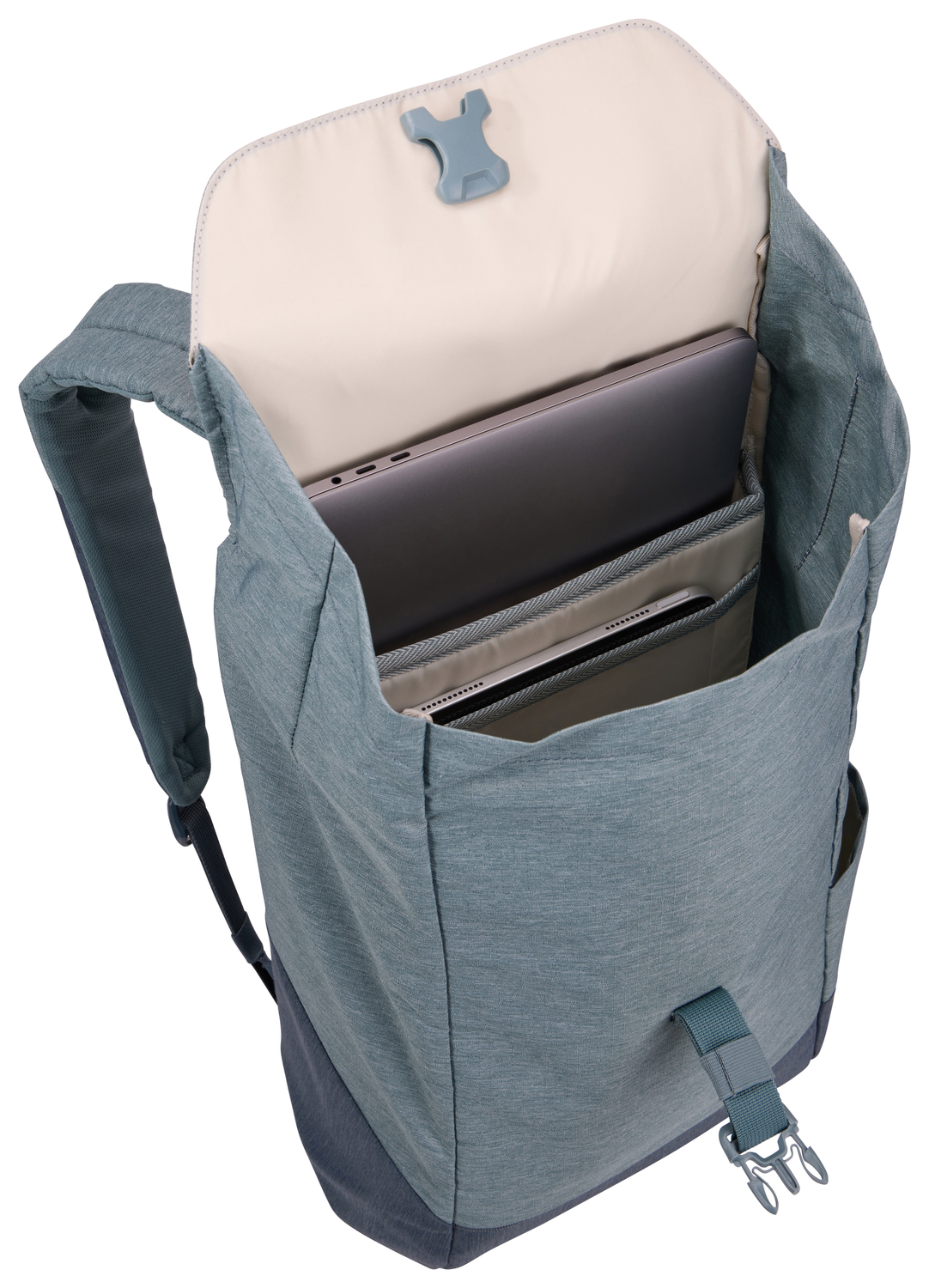 Thule | Lithos | Backpack 16L | Fits up to size 16 " | Laptop backpack | Pond Gray/Dark Slate
