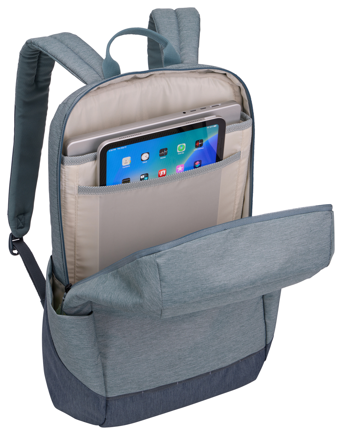 Thule | Lithos | Backpack 20L | Fits up to size 16 " | Laptop backpack | Pond Gray/Dark Slate