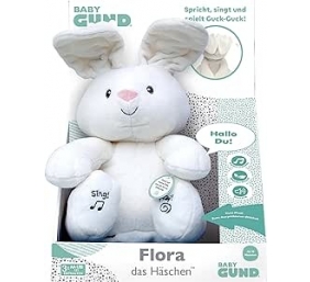 Ecost prekė po grąžinimo GUND 6054408 Flora, dainuojantis ir kalbantis triušiukas