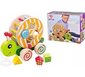 Ecost prekė po grąžinimo Eichhorn Pull-on Animal žaislas su 4 skirtingomis medinėmis kaladėlėmis