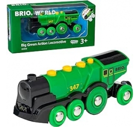 Ecost prekė po grąžinimo Brio World Big Green Action Locomotive 33593, akumuliatorinis lokomotyvas