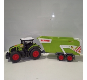 Ecost prekė po grąžinimo Dickie Toys - CLAAS žaislinis traktorius su priekaba (64 cm)