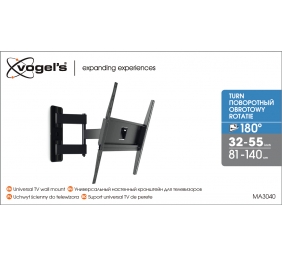 Vogels | Wall mount | MA3040-A1 | Full Motion | 32-65 " | Maximum weight (capacity) 25 kg | Black