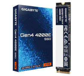 Gigabyte G440E1TB | 1000 GB | Solid-state drive interface PCI-Express 4.0 x4, NVMe 1.4 | Read speed 4000 MB/s | Write speed 3900 MB/s