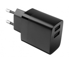 Fixed | Dual USB Travel Charger 17W | FIXC17N-2U-BK