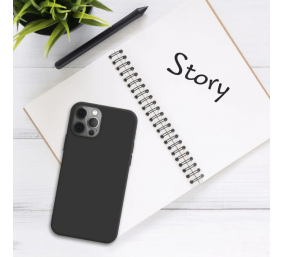 Fixed Story Back cover Infinix Hot 30i Rubber Black