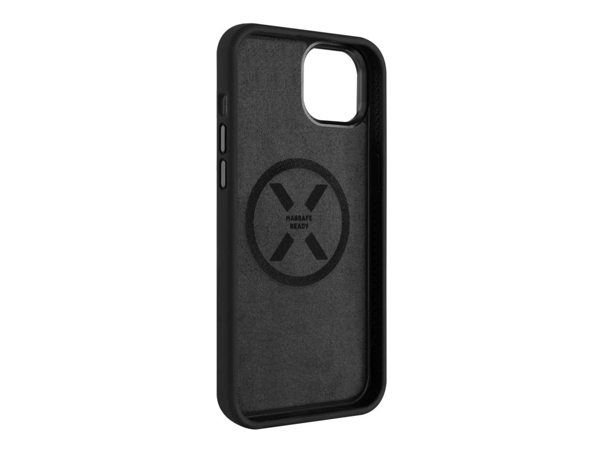 Fixed | MagFlow | Back cover | Apple | iPhone 15 Plus | Liquid silicon | Black